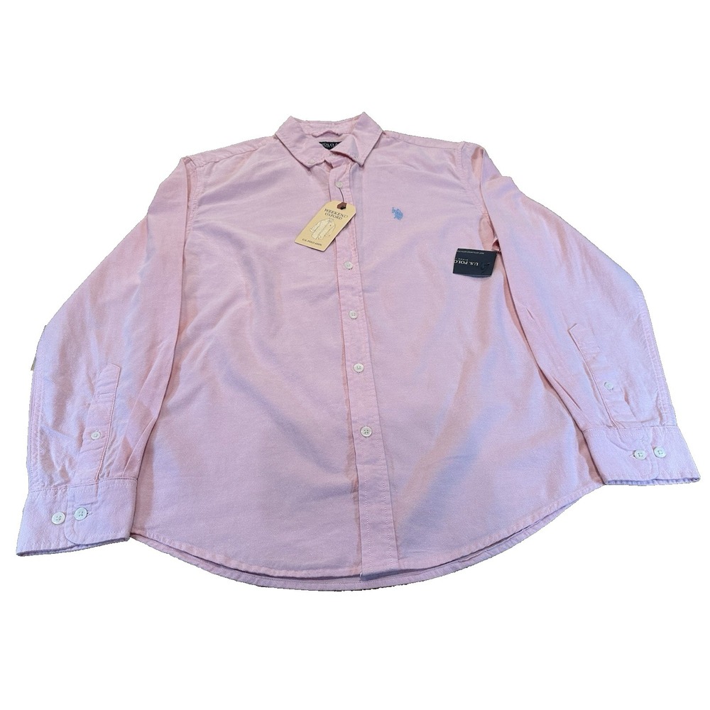 NEW‎ US Polo Assn Mens 100% Cotton Weekend Oxford Shirt Button Down Pony Size S